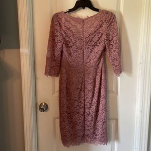 Mauve lace dress